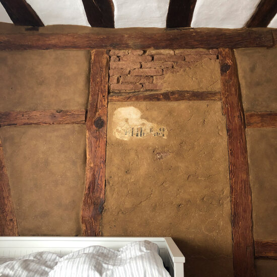 Arbeitszimmer: Fachwerkwand