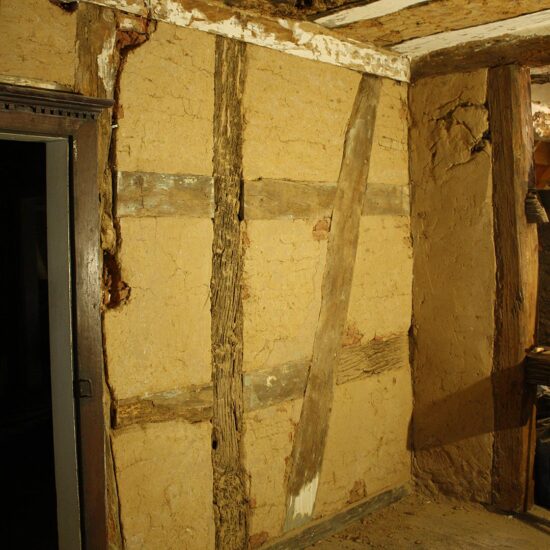 Esszimmer: Bauphase | Freigelegtes Fachwerk