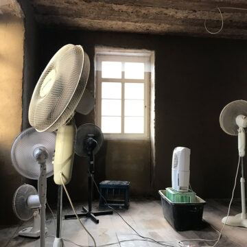 Wohnzimmer: Ventilatoren-Ballett